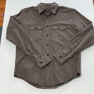 Men's Brown Checkered Shirt